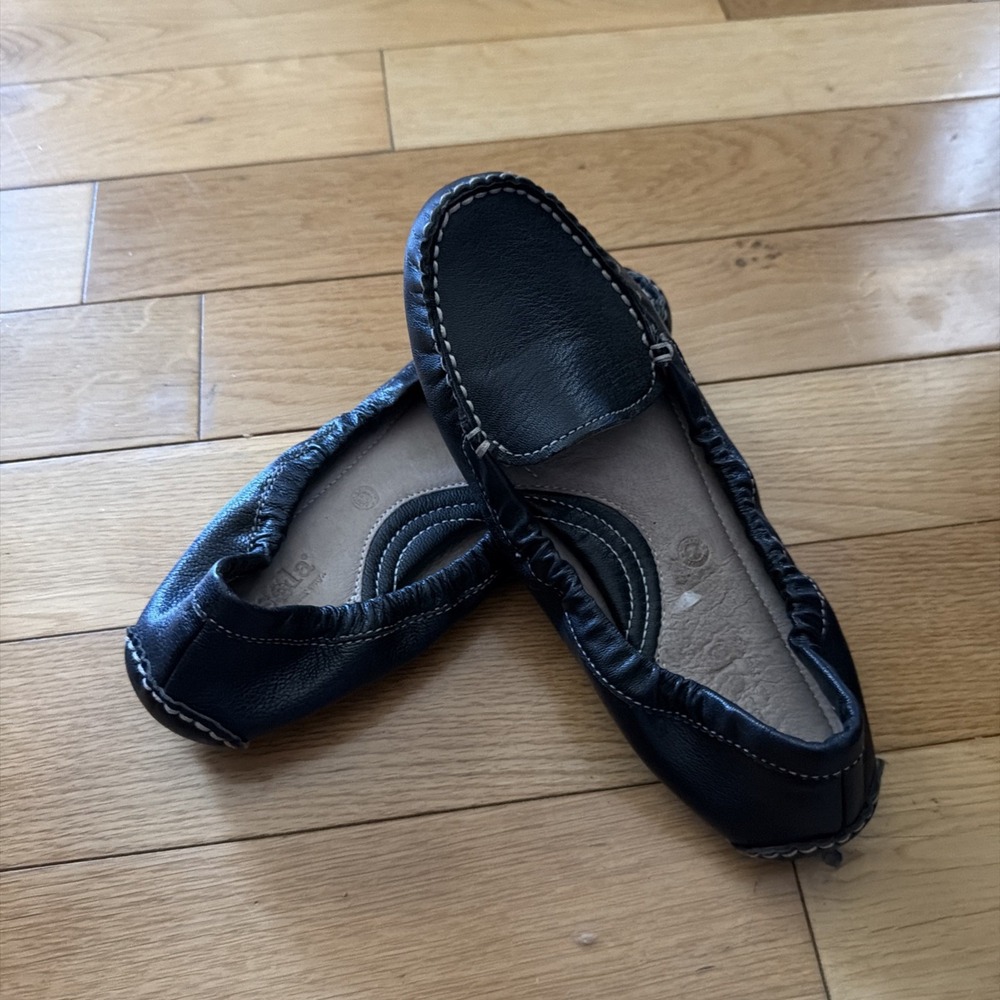 Bussola‎ Womens Ballet/Flats Shoes EUR 38 US Size 7.5 Mallorca Black Leather EUC